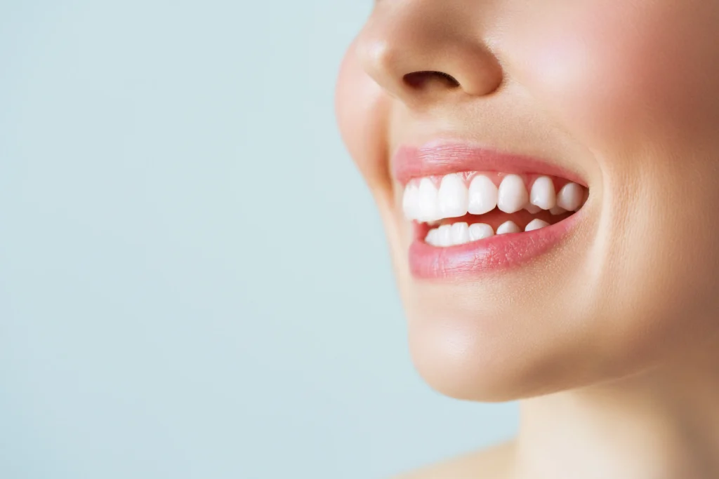 A natural-looking smile after restorative dental work